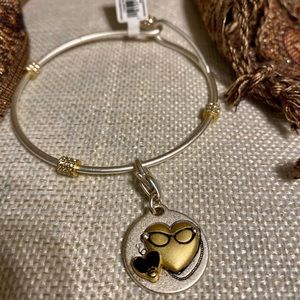 Amanda Blu- Silver 2 Tone Bracelet and Charm